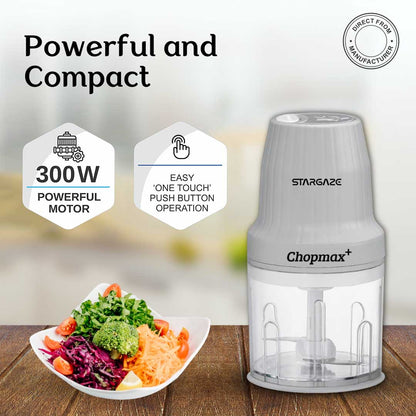 Stargaze Chopmax+ Chopper 300 Watt With 800ml Bowl - Grey