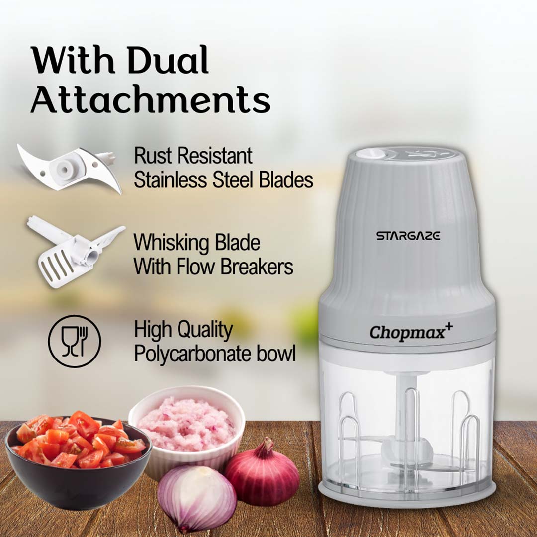 Stargaze Chopmax+ Chopper 300 Watt With 800ml Bowl - Grey