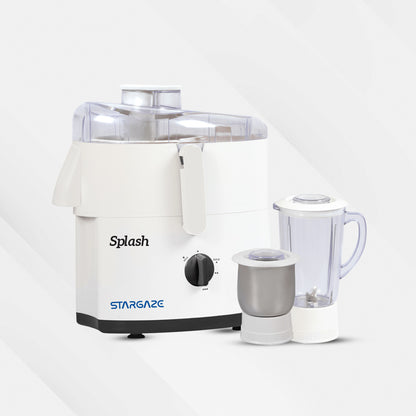 Stargaze Splash juicer with accessories on a white background
