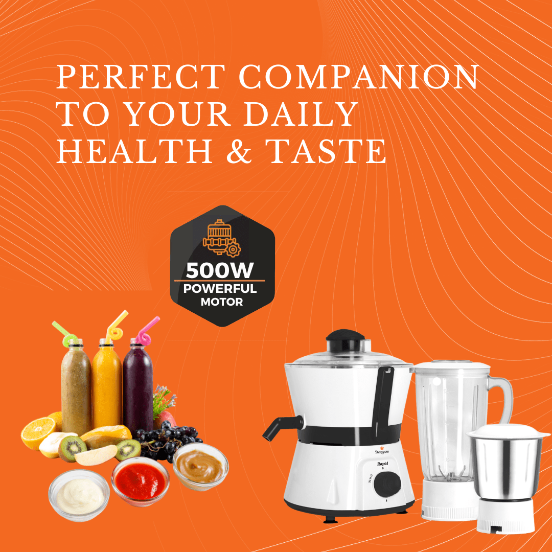 Rapid Juicer Mixer Grinder – 600 Watt