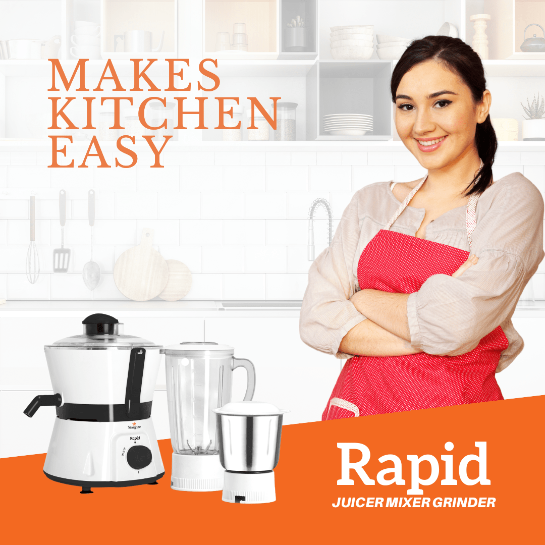 Rapid Juicer Mixer Grinder – 600 Watt