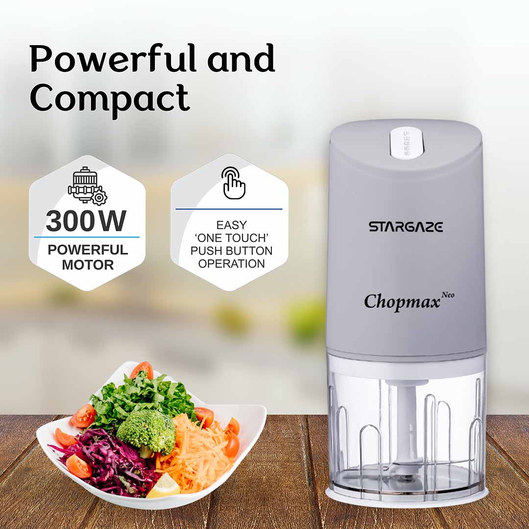Stargaze Chopmax Neo Chopper 300 Watt with 800ml Bowl - Grey